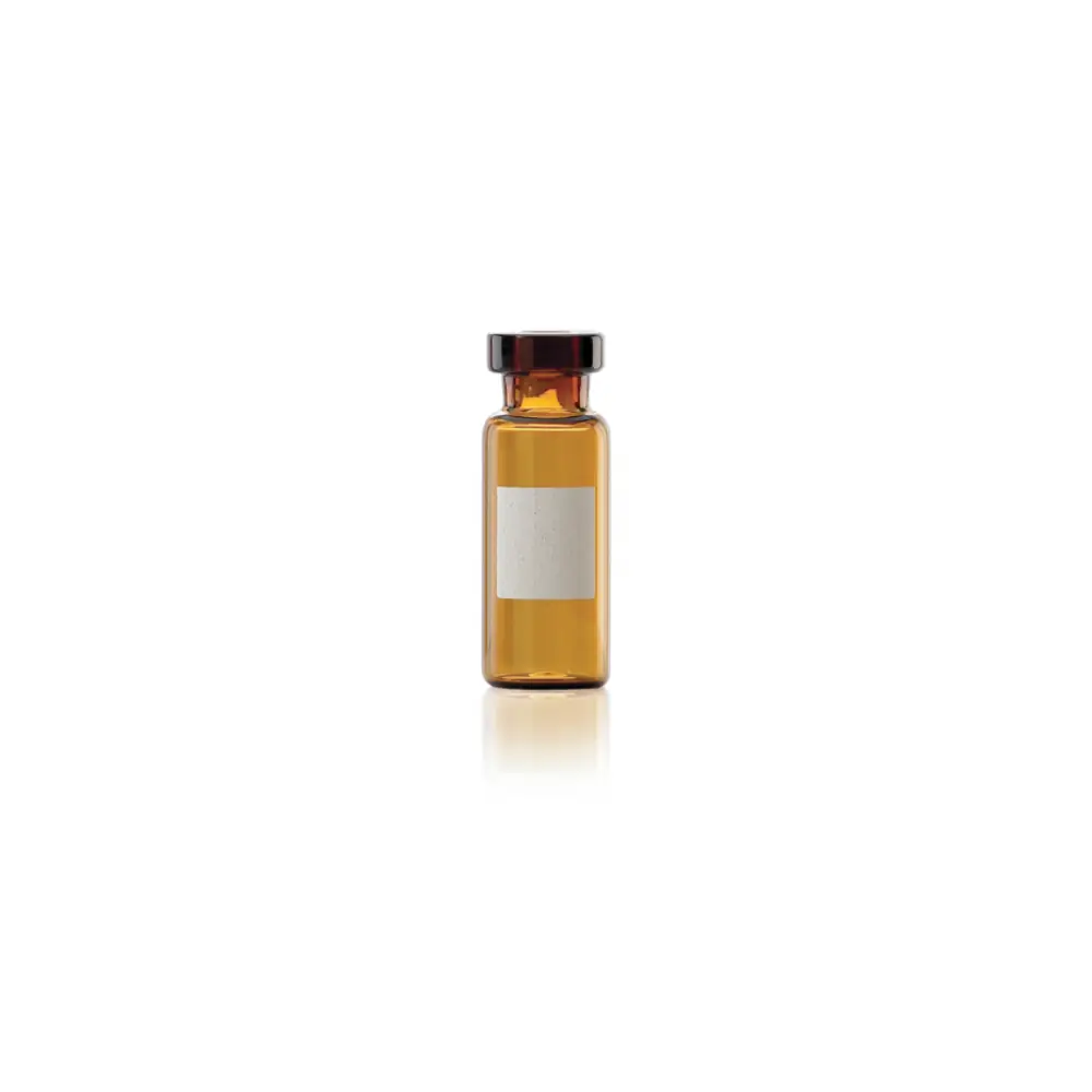 DWK Life Sciences 223692-01 1.5 ml Vial, Glass Amb, Crimp Top, Patch, WHEATON