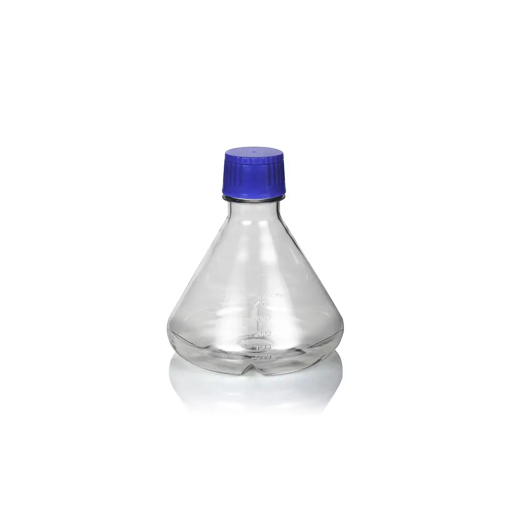 DWK Life Sciences WPFBC3000S Fernbach Flask PC, 3000mL Baffled,Strl, WHEATON